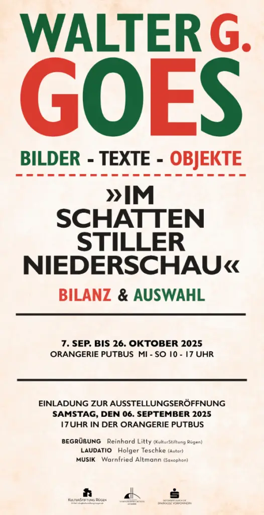 Walter G. Goes
Bilder – Texte - Objekte